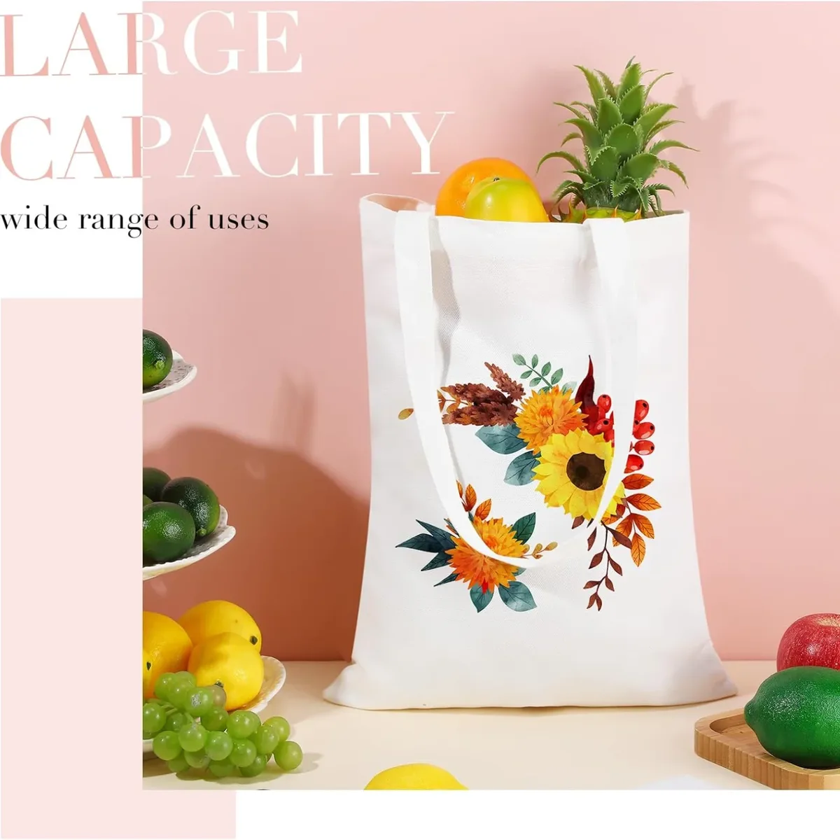 sacs fourre-tout vierges en polyester par sublimation, 6 pièces, blanc beige-40x30cm pour la saint-valentin, bricolage tie-dye, souvenirs et événements