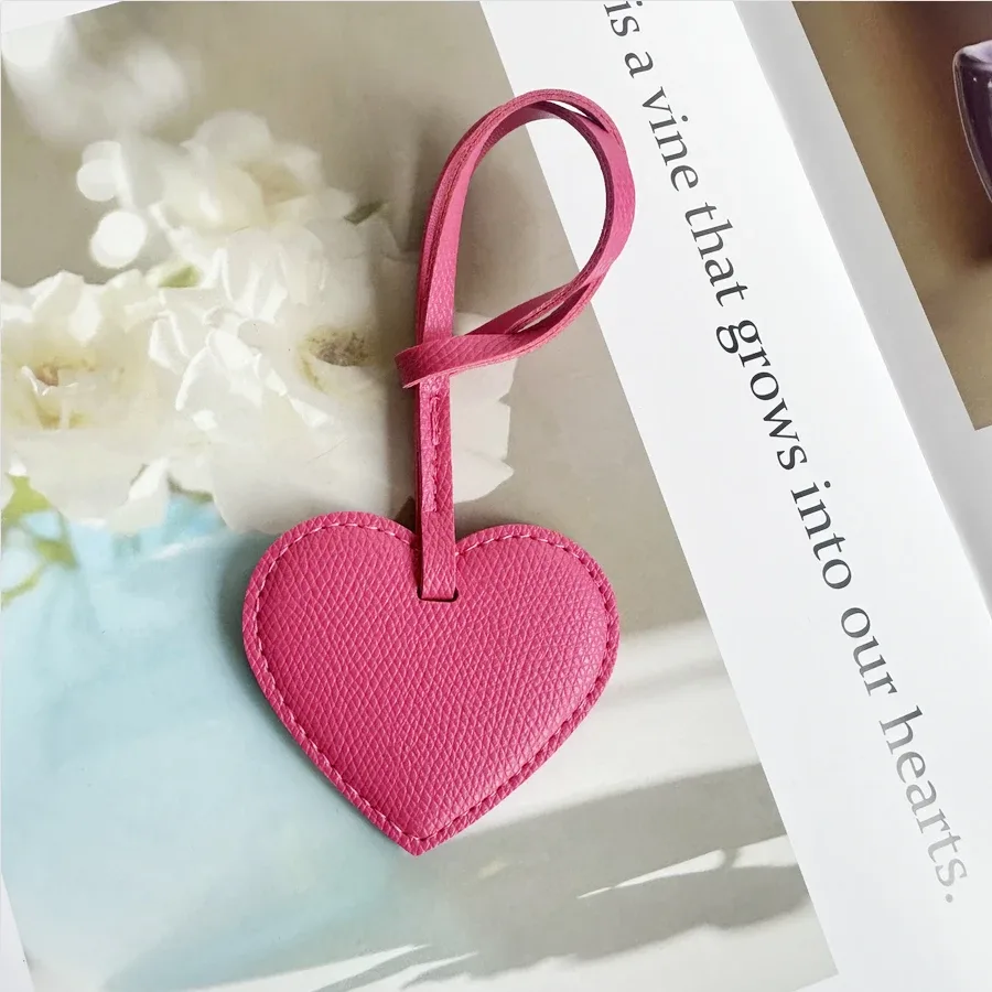 pendentif sac à main en cuir pu pêche personnalisé avec initiales gratuites pour femme, breloque porte-clés de haute qualité noir, cadeau pour l'école, décoration de sac à dos