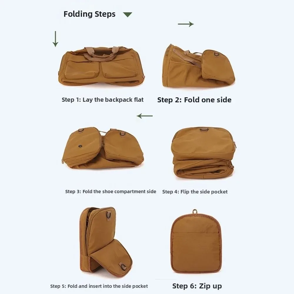 sac de voyage pliable imperméable de grande capacité, sac de sport et de fitness portable avec compartiment séparé pour chaussures, sac à main de week-end