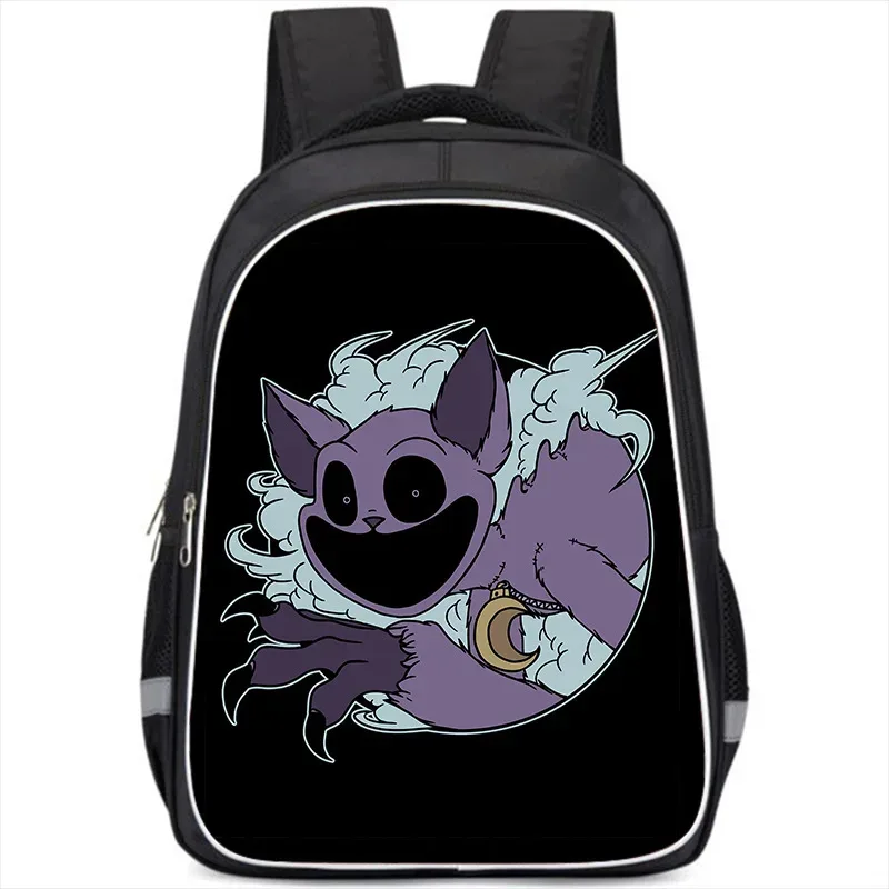 sac à dos smiling critters pour enfants, cartable double couche, cadeau d'anniversaire, sacs d'ordinateur pour étudiants