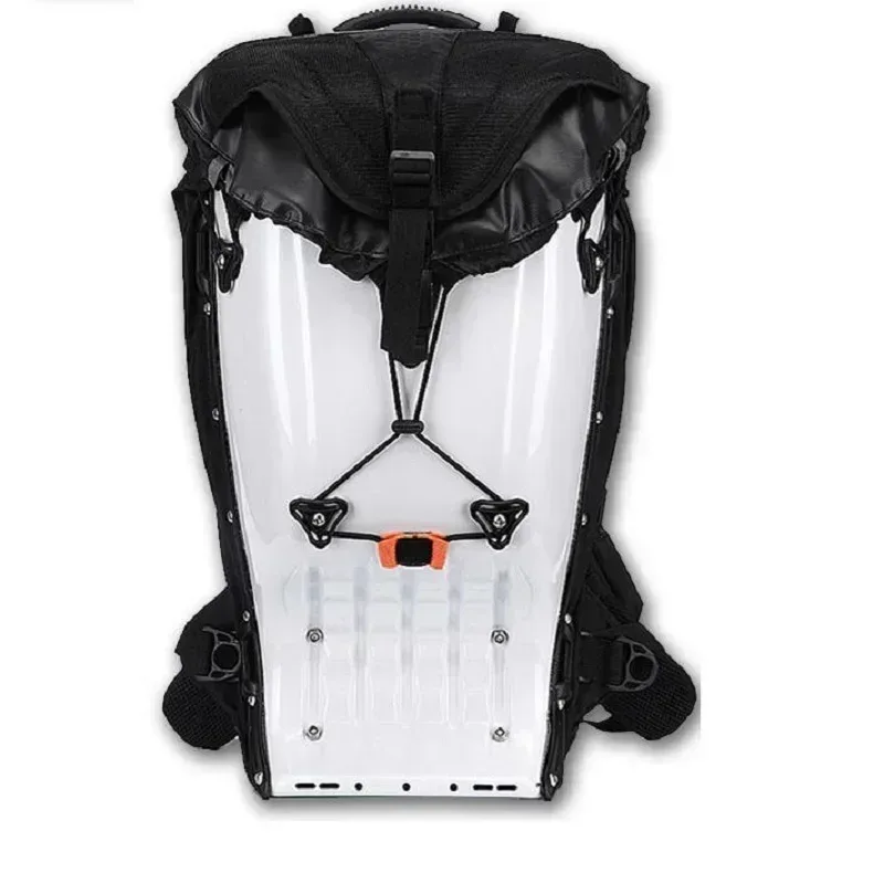 sac à dos rigide 25l pour moto, sacoche de réservoir abs étanche pour motocross/moto de course, protection antichute