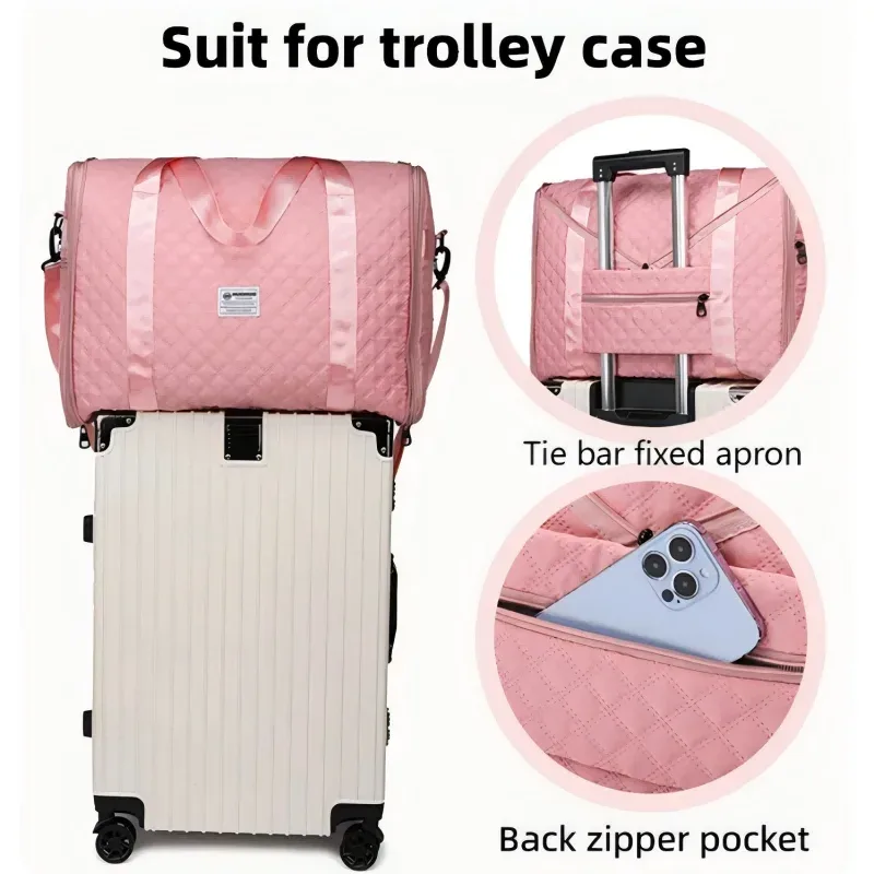 sac de voyage extensible de grande capacité, sac de rangement pliable portable, sac à main, sac de rangement pour vêtements de voyage, sac à bandoulière