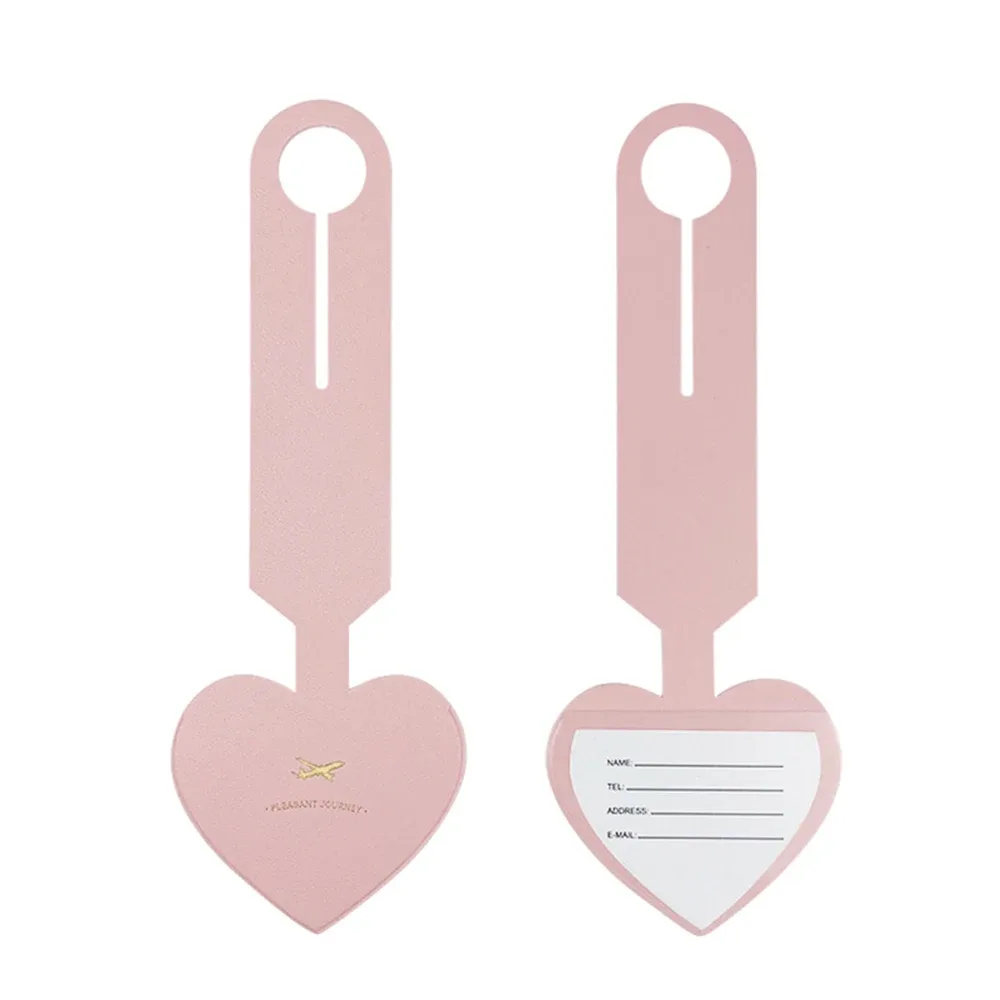 étiquette de bagage en forme de cœur avec lettres personnalisées fantaisie, joli nom personnalisé pour hommes et femmes, logo, cadeau de mariage, accessoires de voyage, diy bricolage