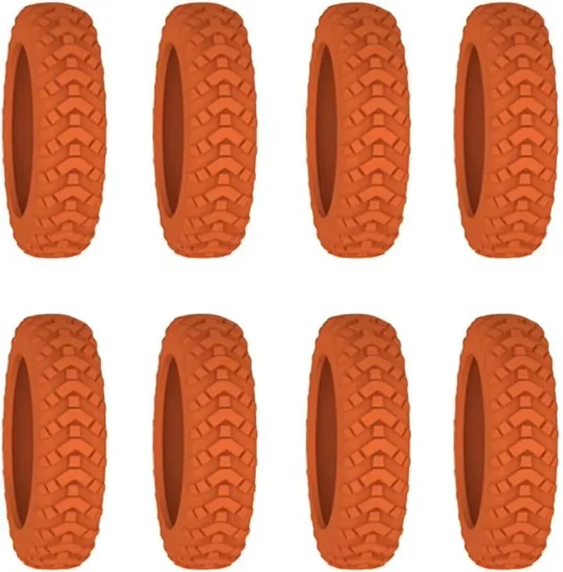ensemble de protection universel pour roulettes de valise, 8 pièces, en silicone, anti-bruit, pour un roulement silencieux et une absorption des chocs