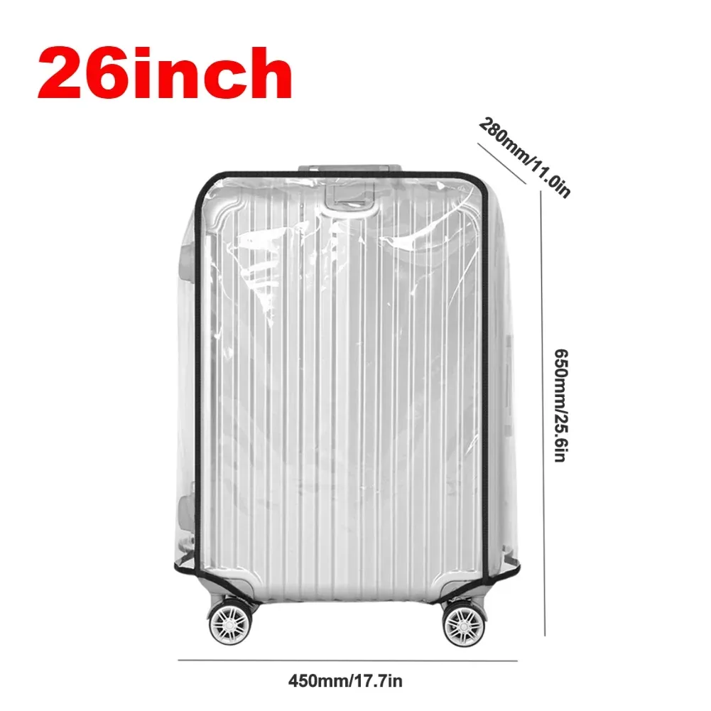 housse de protection étanche pour bagages de 18 à 30 pouces, housse de protection pour bagages de voyage en pvc, accessoire de voyage