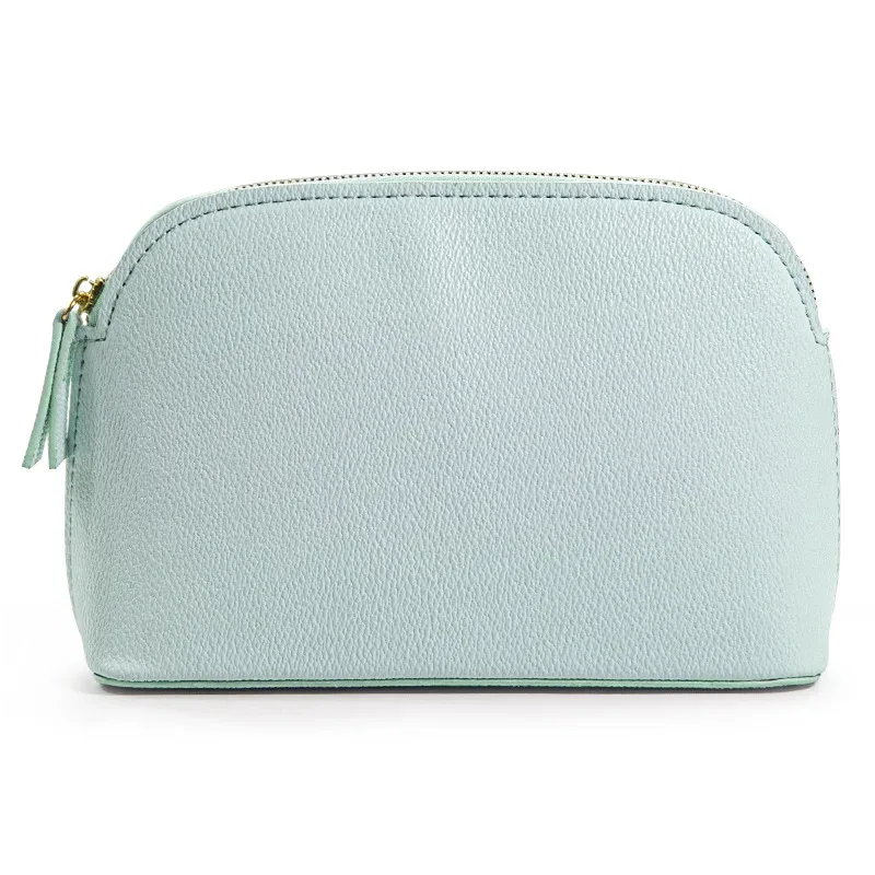 sac de voyage cosmétique à fermeture éclair grande capacité, personnalisable avec nom, en cuir pu, sac de maquillage décontracté de luxe, trousse de toilette personnalisée, sac de rangement