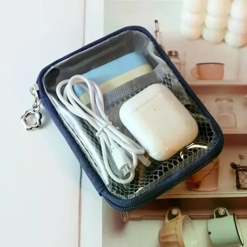 sac de rangement de bureau transparent en pvc, étanche, grande capacité, organisateur multifonctionnel à coque rigide pour cosmétiques et fournitures de bureau