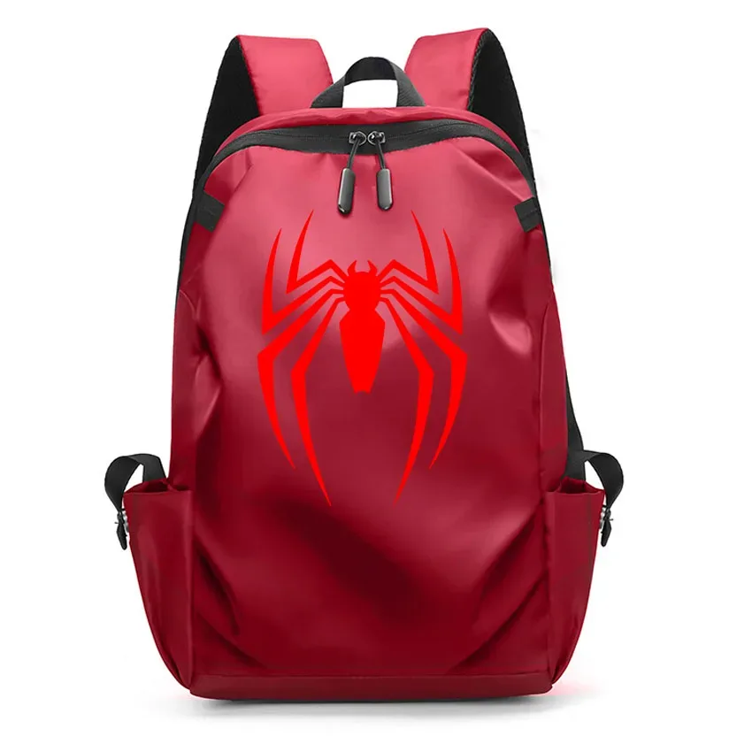 sacs à dos pour ordinateur portable imprimés motif araignée pour hommes, sacs d'école noirs pour adolescents, filles et garçons, sac à dos universitaire avec chargement usb