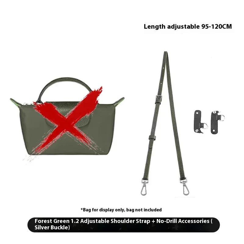 sangle de sac à bandoulière de remplacement en cuir de vache, pour mini sac longchamp mocha, poinçonnage, modification gratuite, accessoires de sac