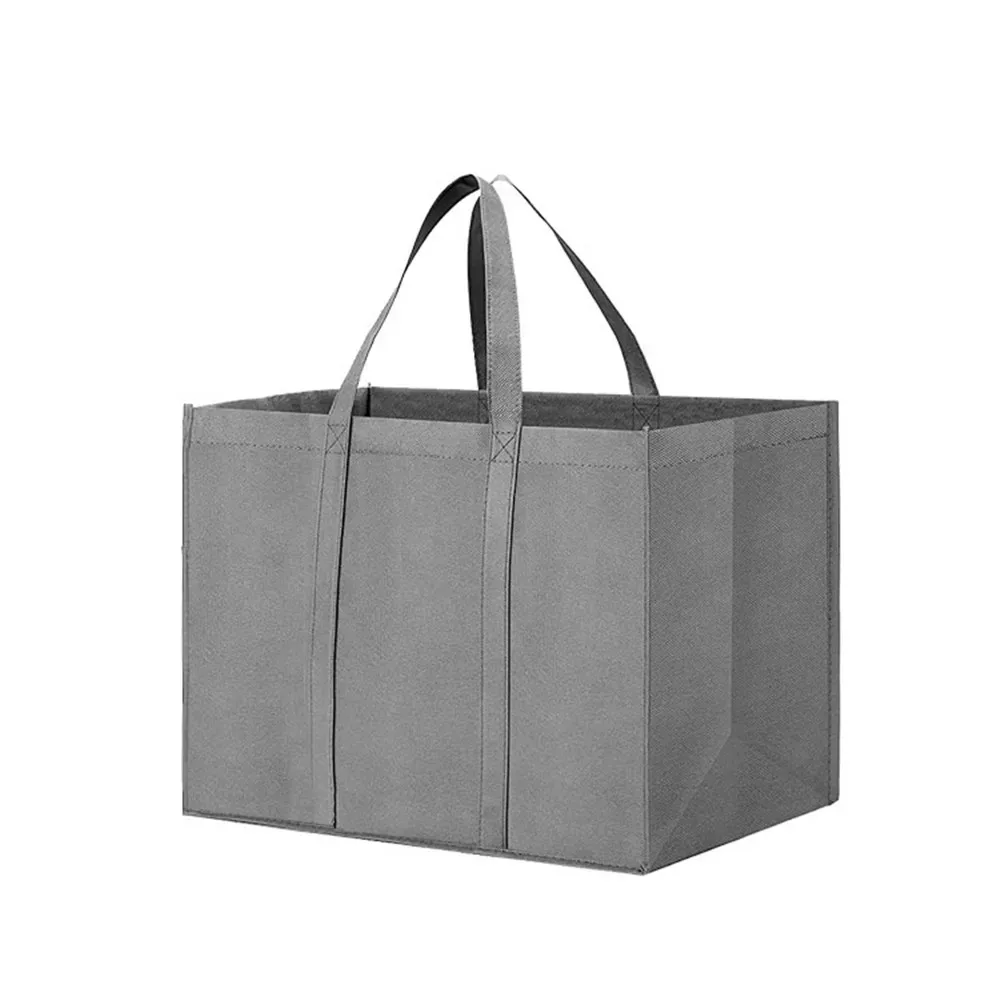 sacs à provisions réutilisables simples pour femmes, sac à main d'épicerie portable et écologique, sac fourre-tout de grande capacité, pliable et rapide