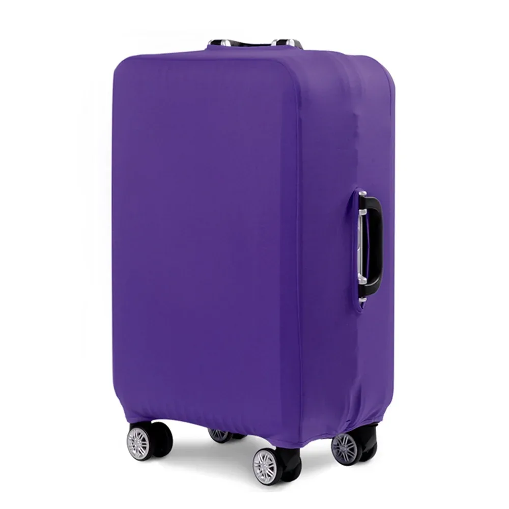 housse de protection pour bagages de 18 à 32 pouces, accessoires de voyage, tissu extensible illimité en or rose, housse anti-poussière, boîtier de chariot