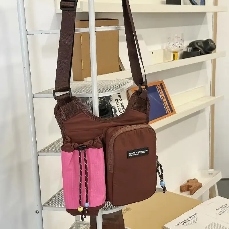 sac minimaliste pour bouteille d'eau, pochette bandoulière unique, sac à bandoulière décontracté pour femme, pour la randonnée et les sports