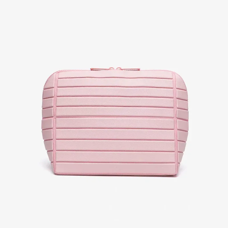 sac de rangement eva, grande capacité, organisateur de cosmétiques, pochette de toilette portable multi-poches pour les voyages, utilisation quotidienne pliable, pour femmes et filles