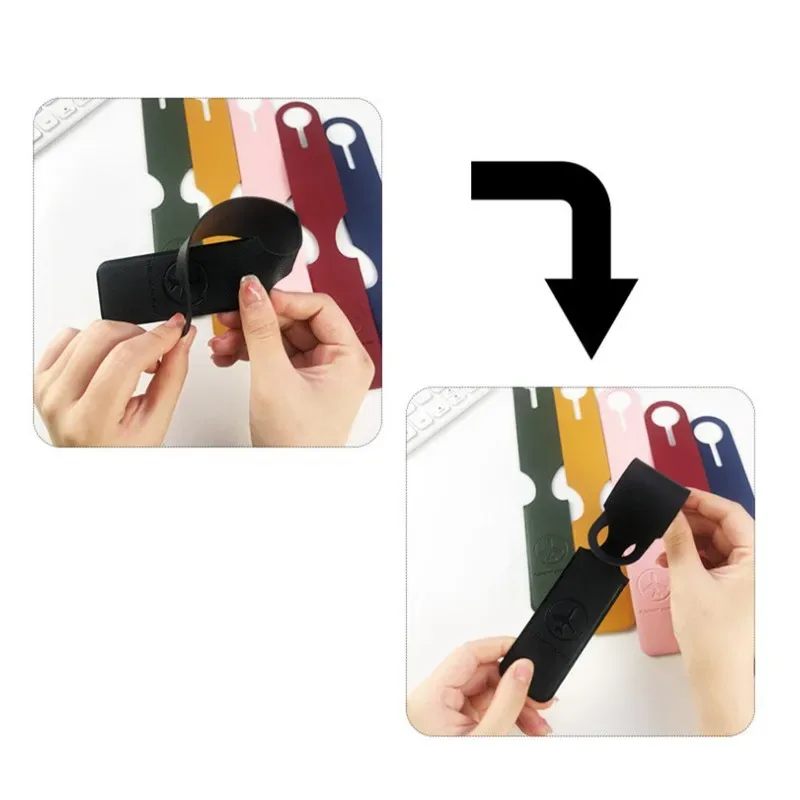 étiquette de valise en cuir pu, pendentif de sac à main, longue étiquette de bagage, étiquettes d'adresse d'identification de nom, accessoires de voyage de vacances de vol