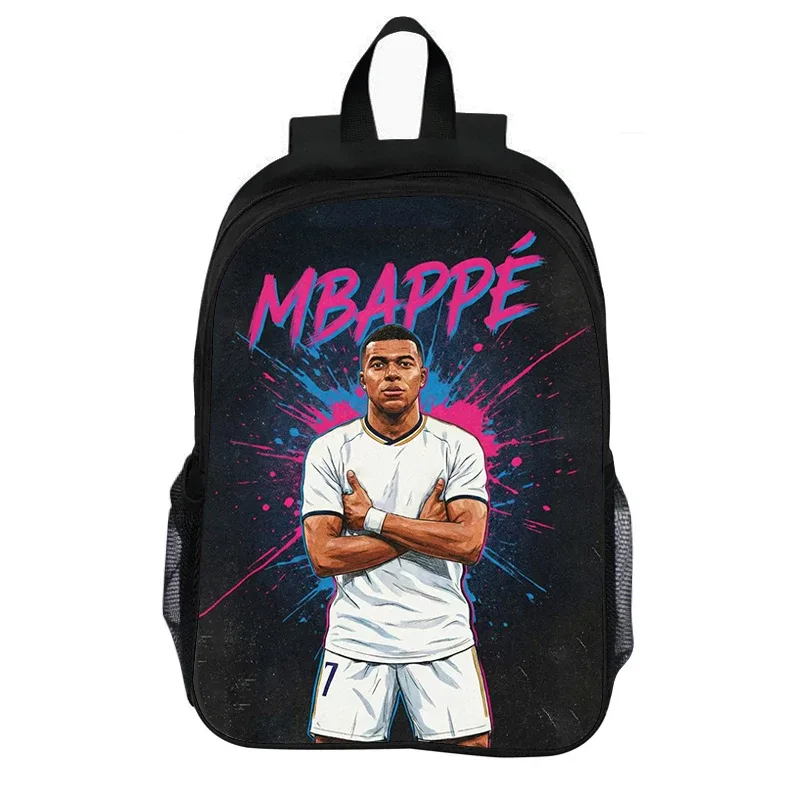 sac à dos de football grande capacité pour enfant, léger, idéal comme cadeau, sac à dos m-mbappé