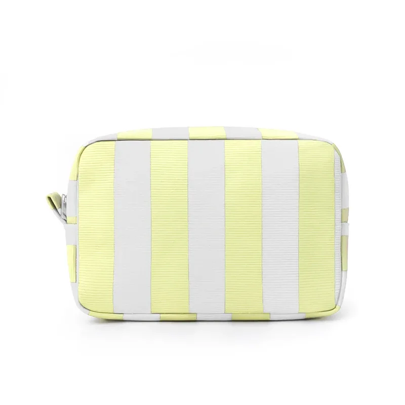 sac à maquillage minimaliste en velours côtelé, grande capacité, sac de rangement pour cosmétiques de voyage, trousse de maquillage pour femmes