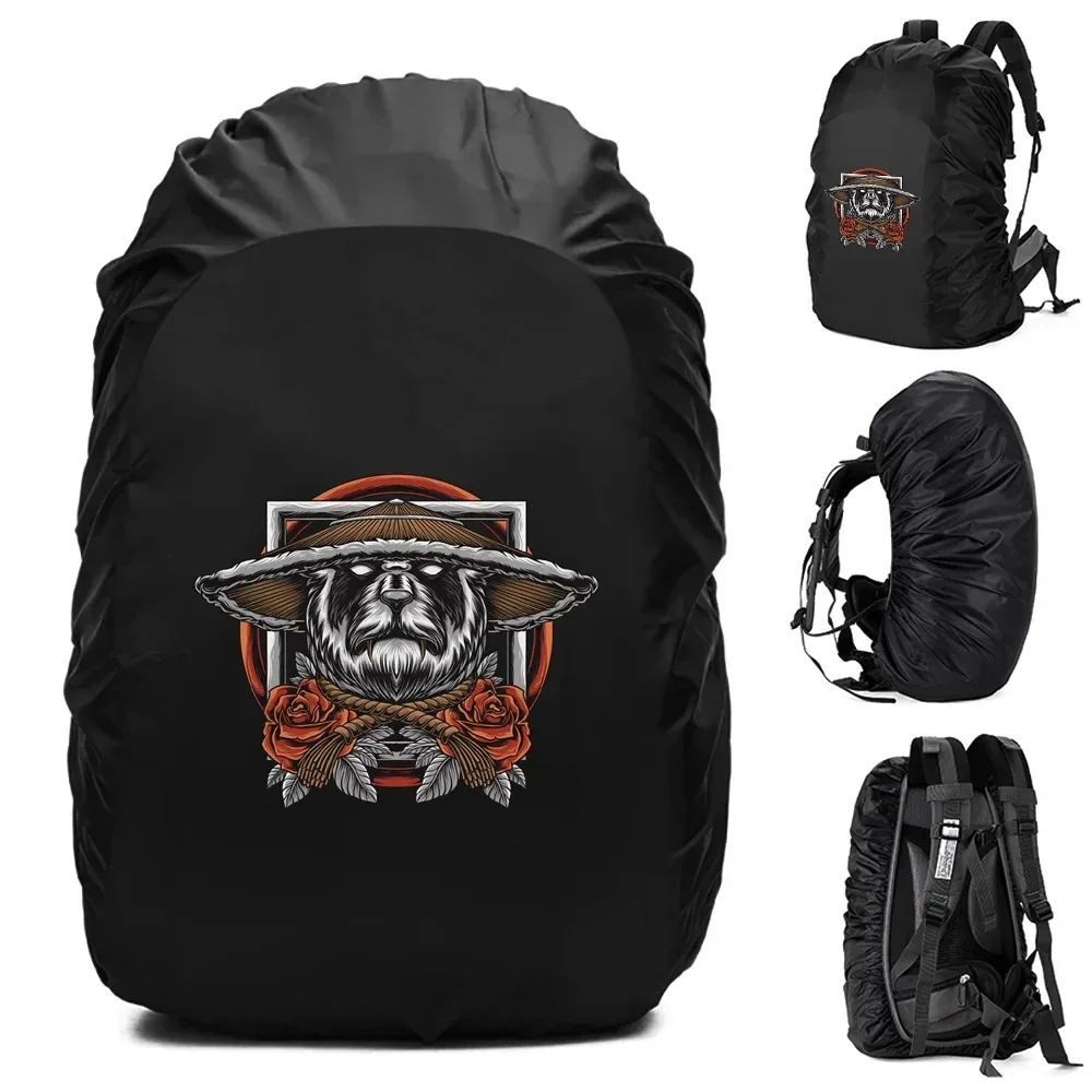 juste de pluie pour sac à dos unisexe, sac étanche, camping en plein air, randonnée, escalade, sports, housse de pluie anti-poussière, motif samouraï, 20-70 l