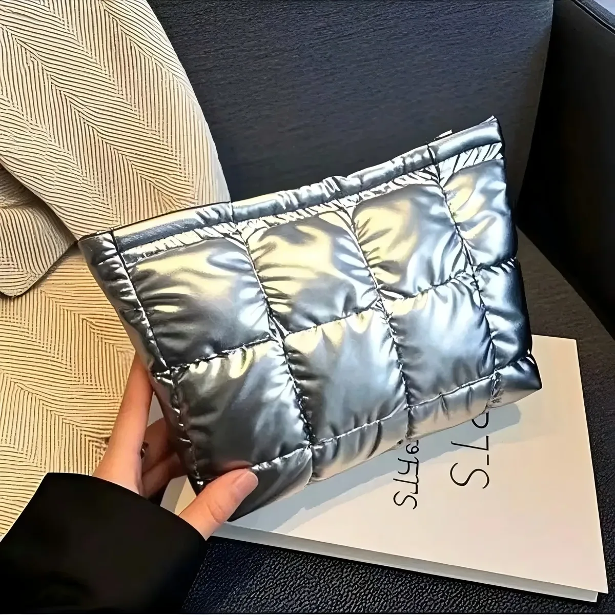 trousse de maquillage de voyage de grande capacité, sac à cosmétiques multifonctionnel portable à la mode, sac de rangement de toilette étanche
