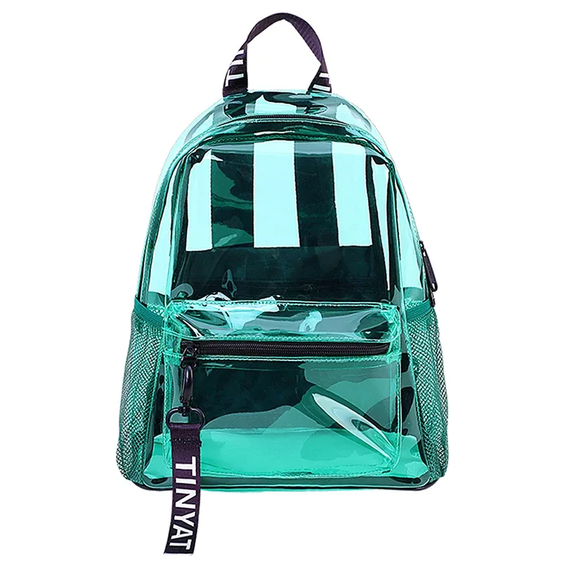tinyat résistant transparent clair femmes sac à dos sport voyage école cahier sacs à dos grande capacité étudiant sac filles