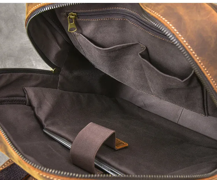 vintage crazy horse sac à dos en cuir véritable hommes sac à dos en peau de vache randonnée sac à dos 17 "sac pour ordinateur portable mâle voyage sac à dos grand m815