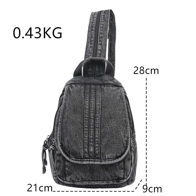 sac à bandoulière multifonctionnel en denim, sac à dos de haute qualité pour femmes, sacs messager décontractés polyvalents de grande capacité, nouveau