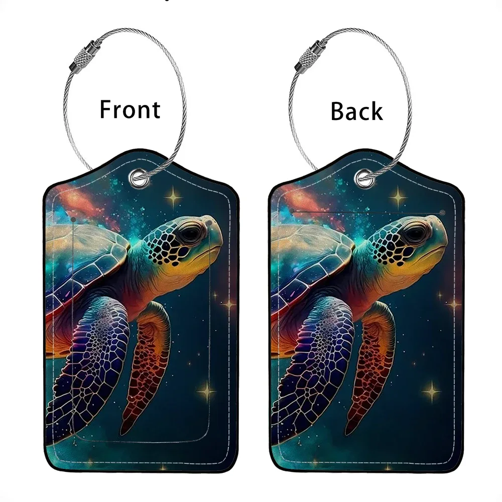 hot sale cute animals leather business luggage tag suitcase address label luggage boarding case label name id address clip