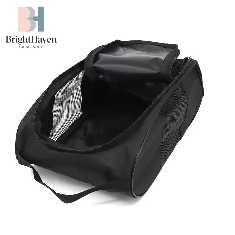 sac à chaussures de sport d'extérieur en maille respirante, sac à chaussures de basketball imperméable, sac de rangement portable pour chaussures de voyage, compartiments anti-poussière