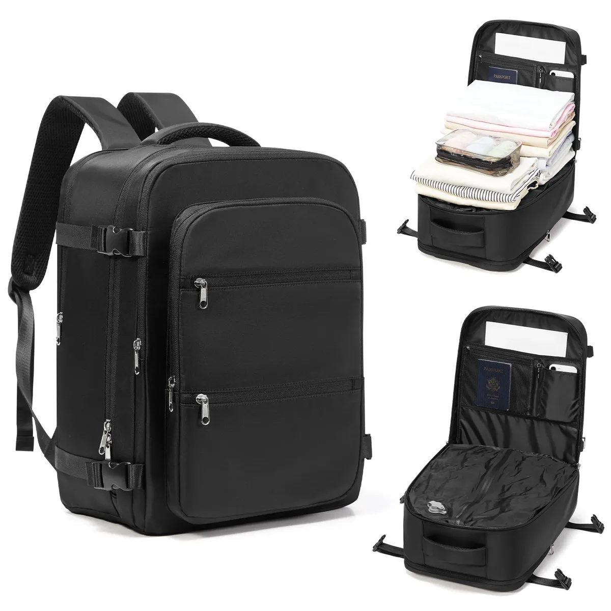 sac à dos de voyage ryanair 40x30x20, sac à dos de cabine d'avion pour easyjet wizzair, sac à dos à compression sous vide pour hommes, sac à dos pour ordinateur portable