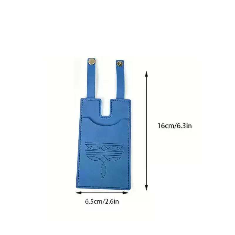 étiquettes de bagages en cuir pu, design gaufré, fermeture à pression robuste, parfaites pour les valises de voyage, porte-identité, plusieurs options de couleurs