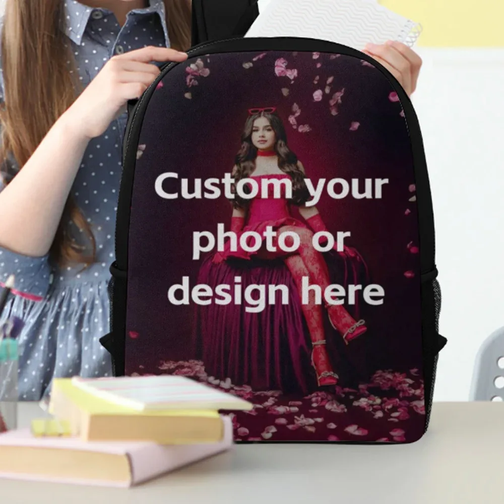 sac à dos personnalisé avec photo, impression d'image diy, sac à dos pour ordinateur portable de 17 pouces, sac à dos décontracté pour voyages et école, pour garçons, filles et adolescents