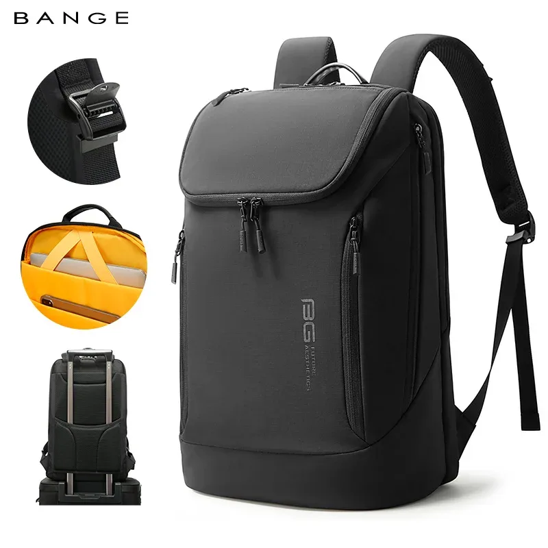 BANGE vente chaude nouveauté doux léger imperméable hommes sac à dos décontracté pour ordinateur portable
