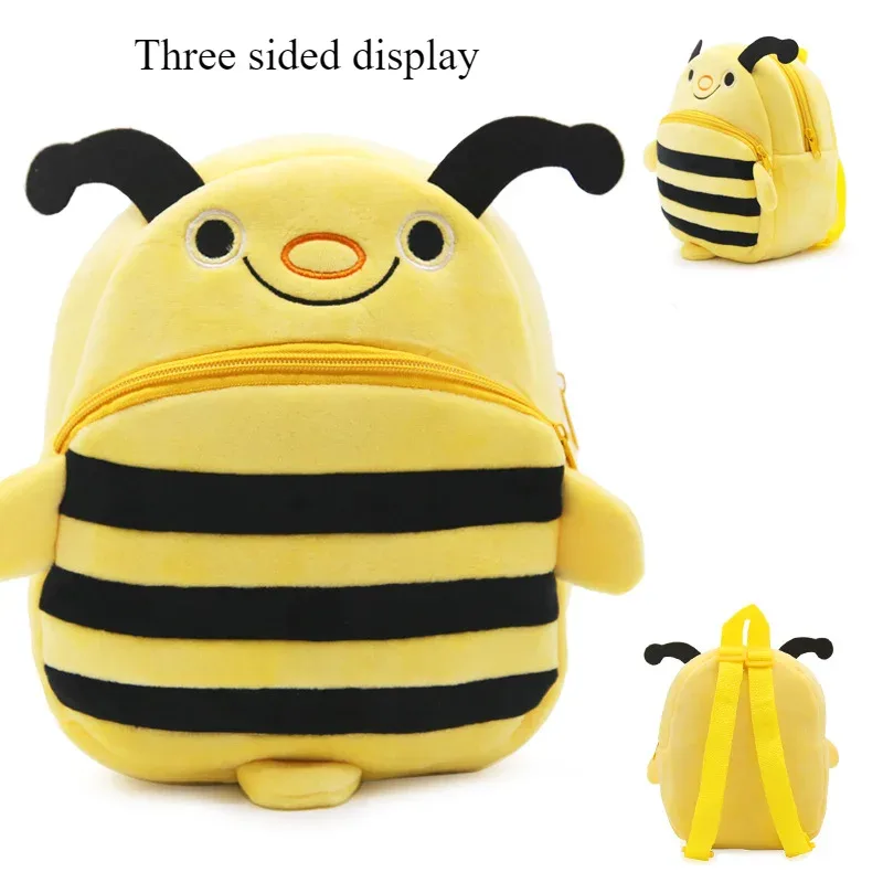 sac à dos de dessin animé mignon pour enfants de 1 à 3 ans, sac à dos en peluche pour les sorties de printemps, sac à dos portable amusant pour la maternelle