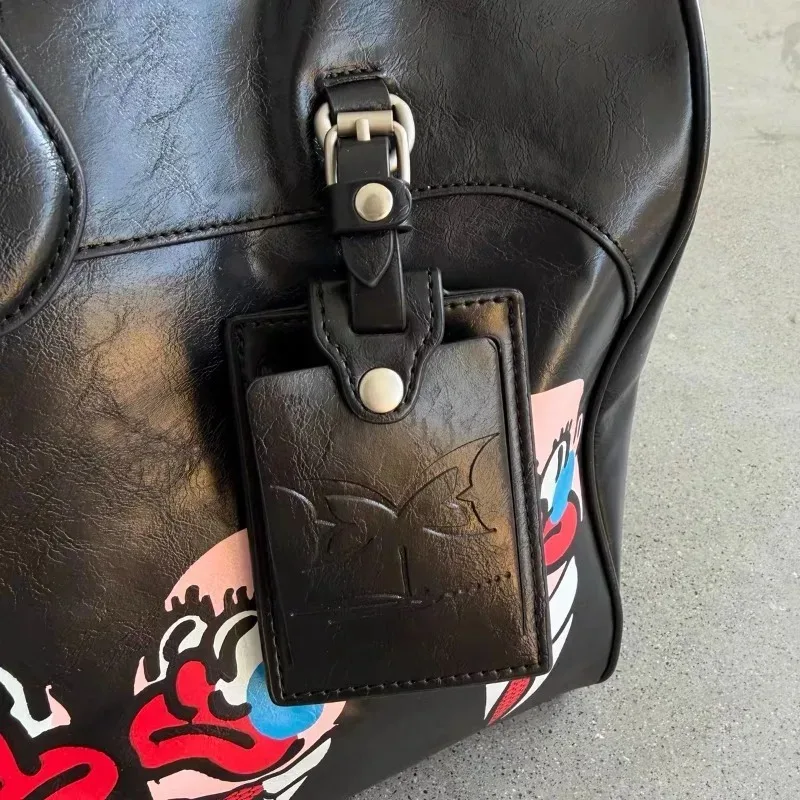 sacs de voyage mertra noirs grande capacité, qualité supérieure 1:1, sacs de cabine en cuir pu pour hommes mertra, sacs à dos pour femmes