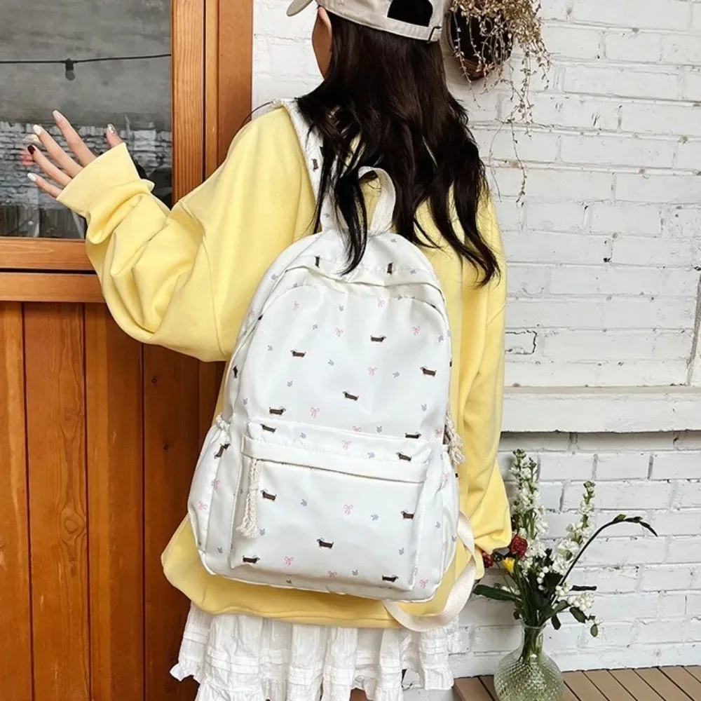 sac à dos mignon en nylon pour chien, grande capacité, style coréen, sac d'école pour étudiants, sac à main, sac de voyage, sac à bandoulière, sacs à dos