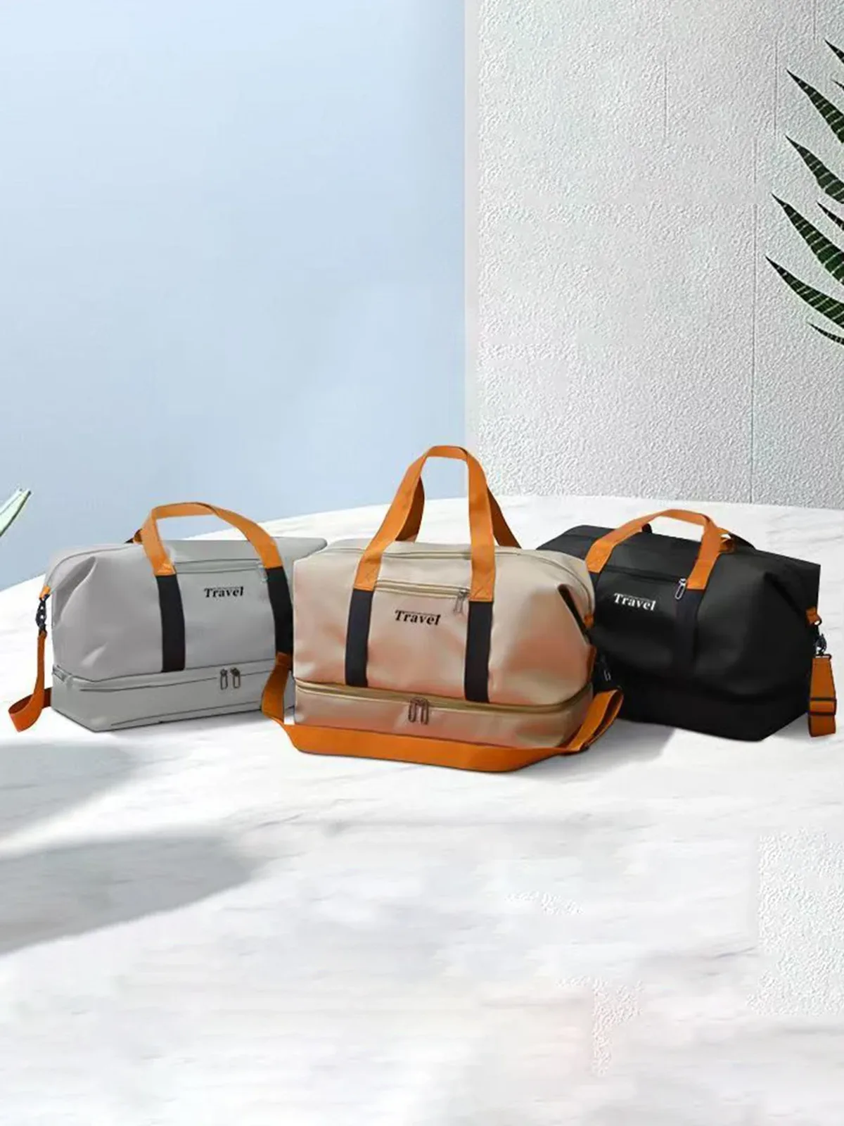 sac de sport portable grande capacité, sac de voyage pouvant être porté en bandoulière, grand sac fourre-tout de voyage, sac de sport