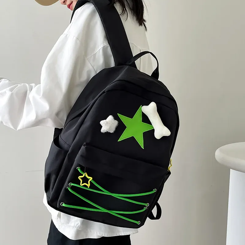 sac à dos japonais y2k pour adolescentes, cartable d'étudiant, kawaii, décontracté, harajuku, voyage, pour femme