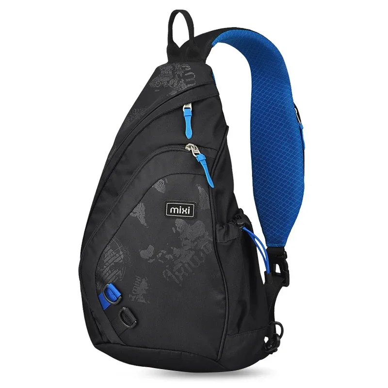 réi fashion-sac à dos pour hommes, one initiated chest bag, male messenger, boys imprimés school bag, travel casual black, 17 ", 19"