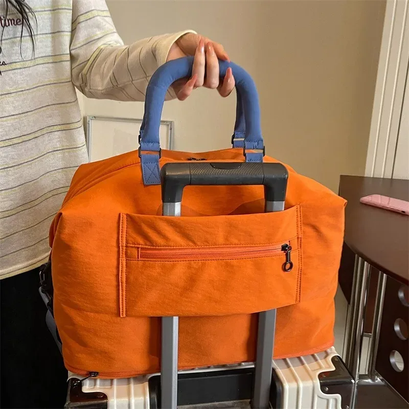 sac de voyage extensible avec compartiments séparés pour les articles secs et humides – sac de voyage de grande capacité, sac à main et sac de sport