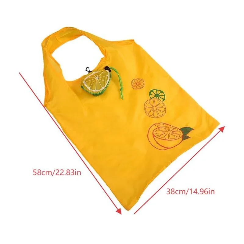 sac de courses pliable à fruits, joli sac fourre-tout pliable de supermarché de grande capacité, pochette de rangement, sacs écologiques réutilisables