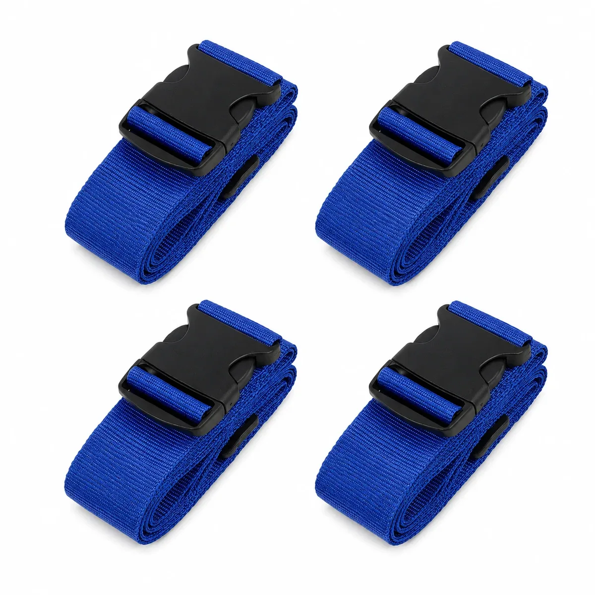 sangles de bagages réglables (4 pièces) – ceintures de valise en sangle avec boucle de sécurité pour valises de 20 à 32 pouces – accessoires de voyage