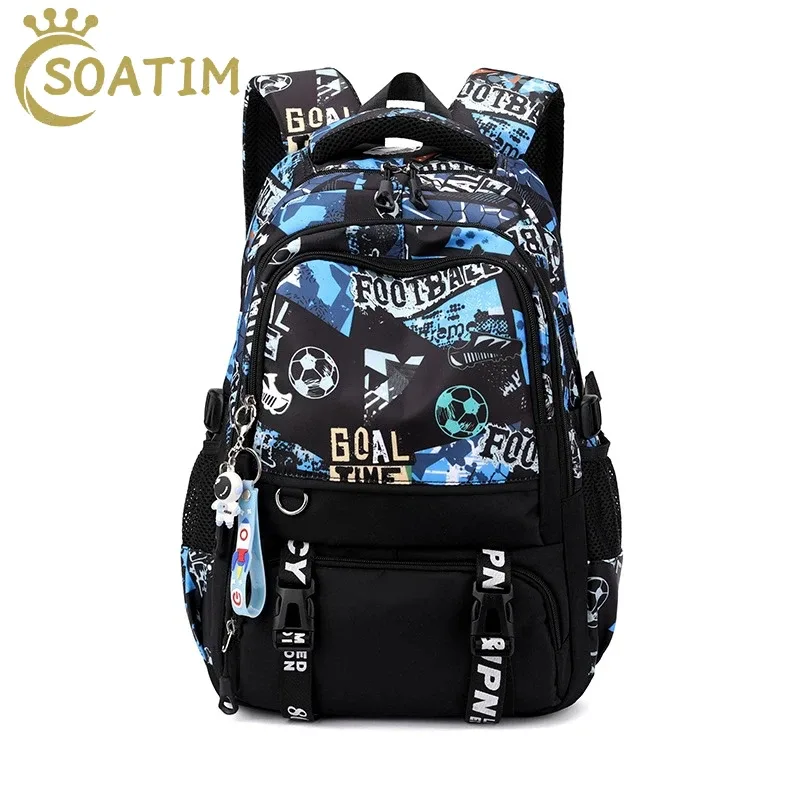 Sacs d'école pour garçons, sac à dos de collège pour enfants, cartable pour adolescents, sac à dos de voyage en plein air, grand sac à dos pour ordinateur portable pour étudiants, sac de livre