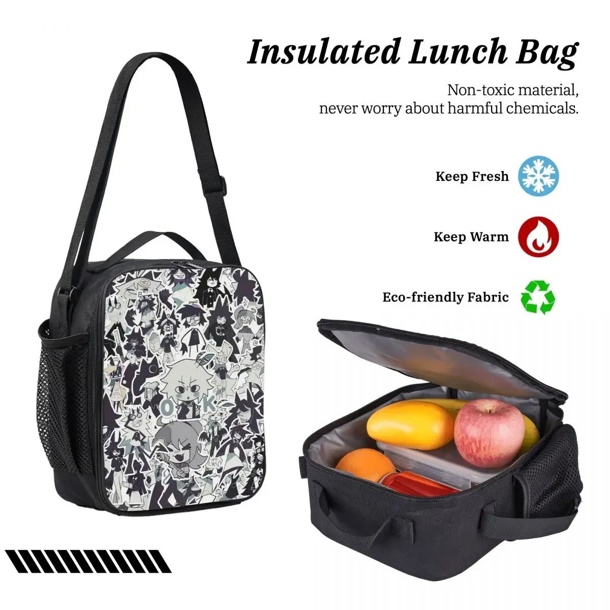 sac à dos cartoon miss circle pour garçons et filles, sac d'école, sac à bandoulière pour ordinateur portable, 3 pièces, sac à lunch isotherme, trousse à crayons