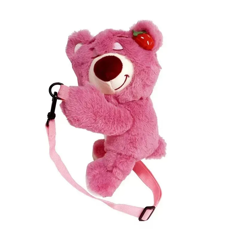 sac à bandoulière kawaii en peluche multi-styles, mignon winnie l'ourson, sac à main ours de dessin animé, grande capacité, sac bandoulière pour filles