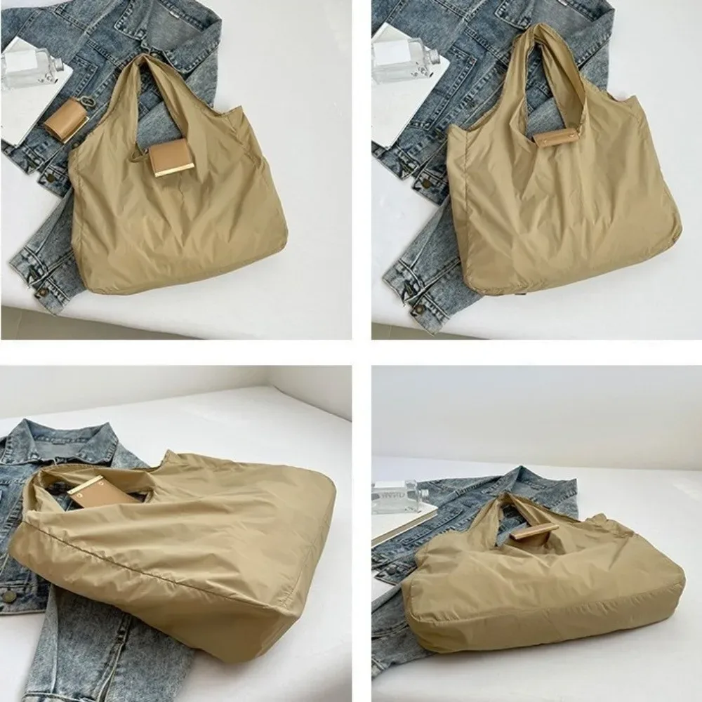 nouveau mini sac fourre-tout porte-clés pliable avec porte-clés sac à provisions extensible réutilisable supermarché sac écologique pour voyage