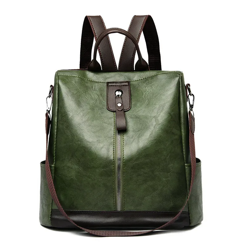 nouveau dames pu sac à dos femmes vintage sac à bandoulière voyage sac à dos femmes sacs de jour sacs de travail multi poche en cuir souple