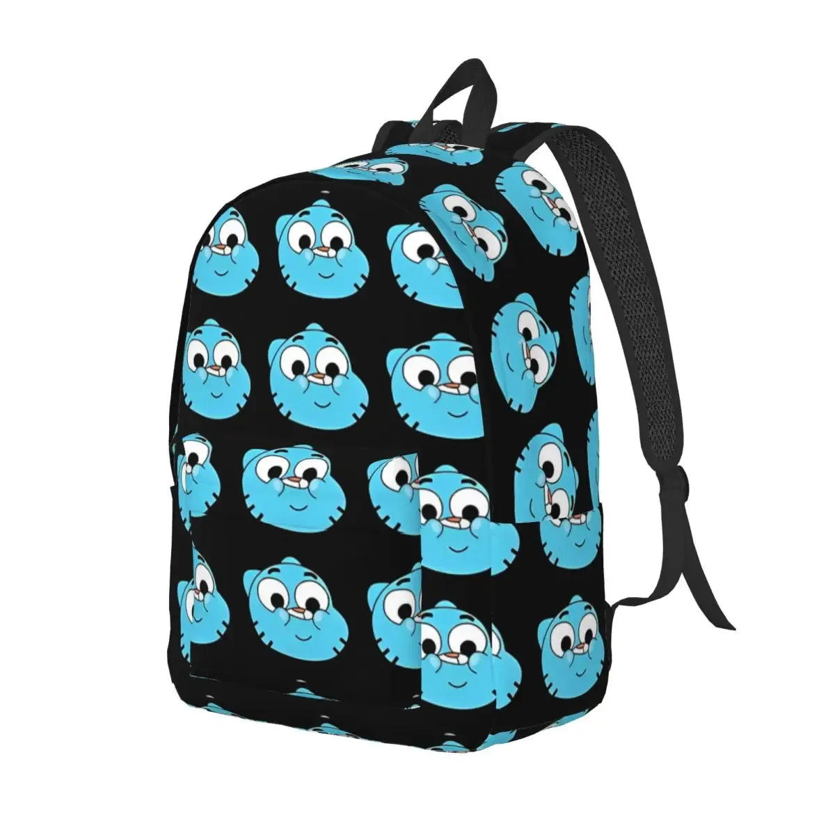 gumball pixel art modèle sac à dos pour hommes femmes étudiant randonnée sac à dos comédie incroyable monde de gumball ordinateur portable sacs en toile