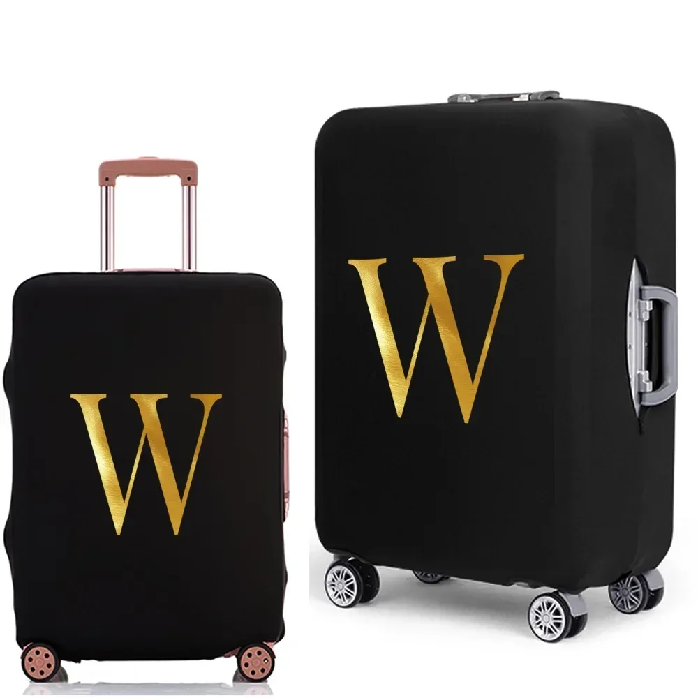 housse de protection pour bagages avec lettres imprimées, étui de protection plus épais pour valise, étui anti-poussière élastique pour accessoires de voyage de 18 à 32 pouces
