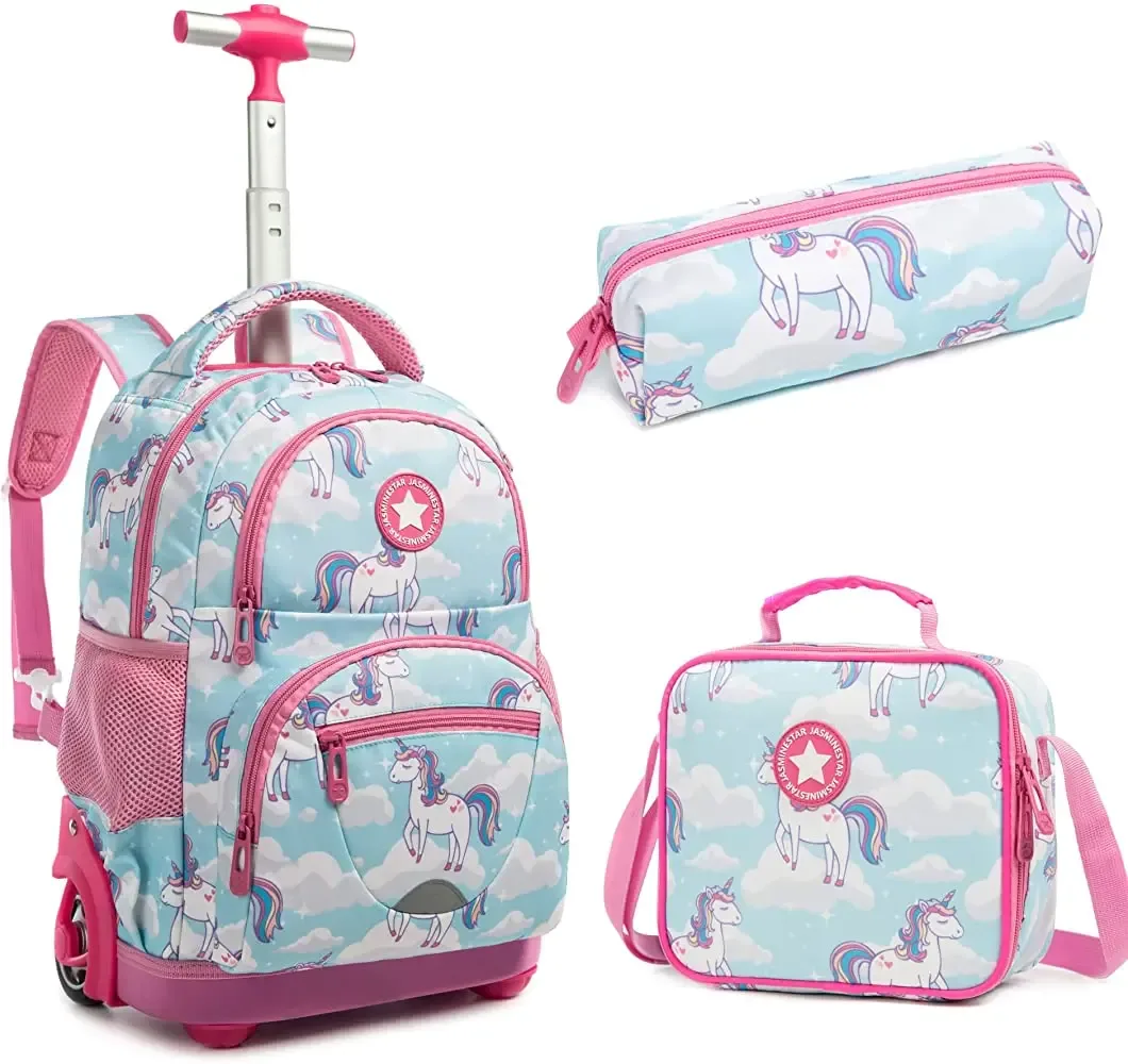 sac à dos à roulettes pour enfants, sac à dos pour filles, sac à roulettes pour garçons, sac à dos pour ordinateur portable, sacs à bagages roulants pour enfants