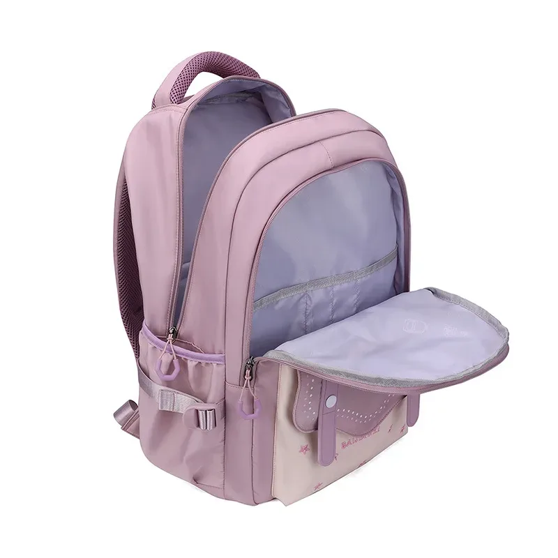sac à dos quotidien de style coréen pour femmes, sac à dos de voyage en tissu nylon imperméable, sac d'école pour filles, sacs décontractés pour adolescents