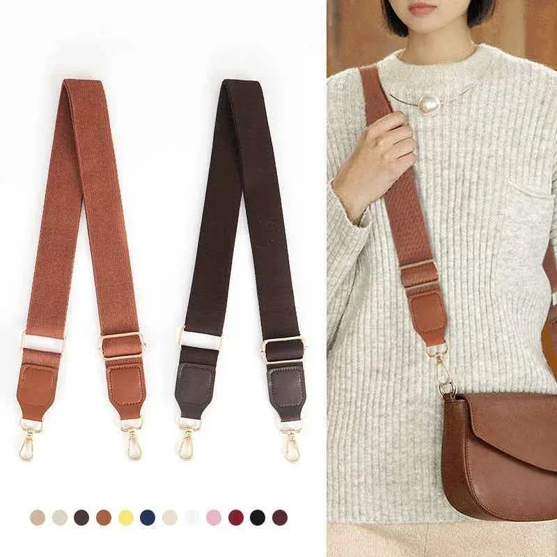 sangle de remplacement large et tendance pour sacs à bandoulière, en nylon, accessoires pour sacs messager femme